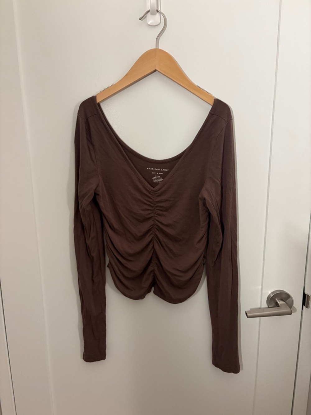 American Eagle Outfitters Soft and Sexy Brown Top